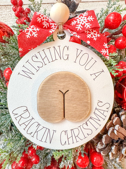 Wishing you a cracking Christmas Funny Christmas Ornament