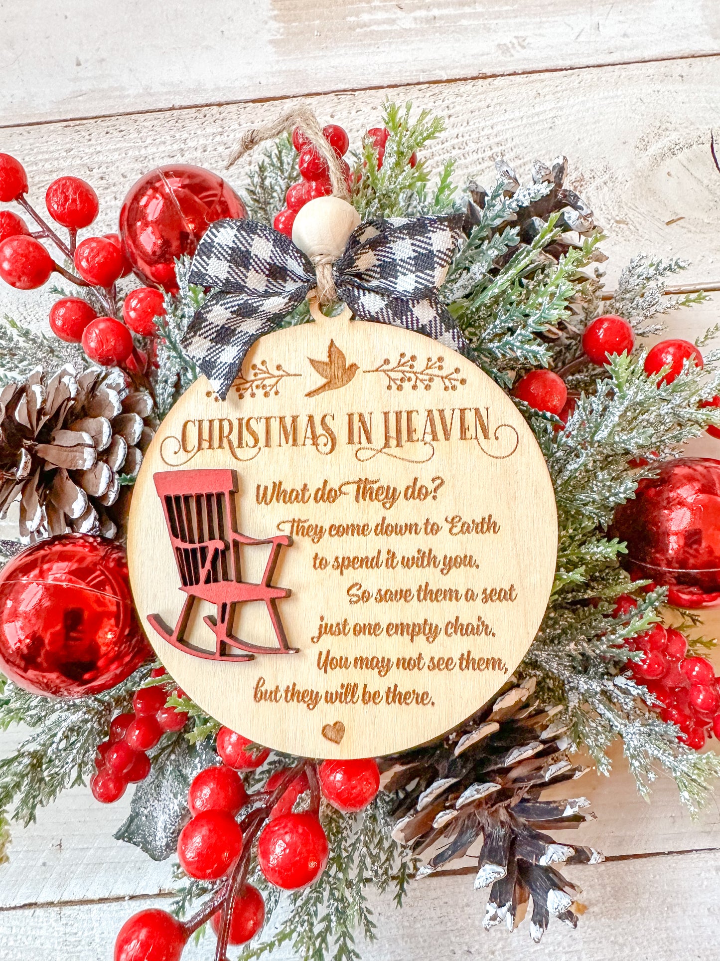 Christmas in Heaven Memorial Ornament