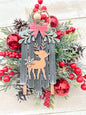reindeer sled ornament