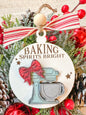 Baking spirits, bright Christmas Ornament