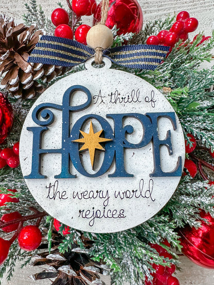 A Thrill of Hope Christmas Ornament