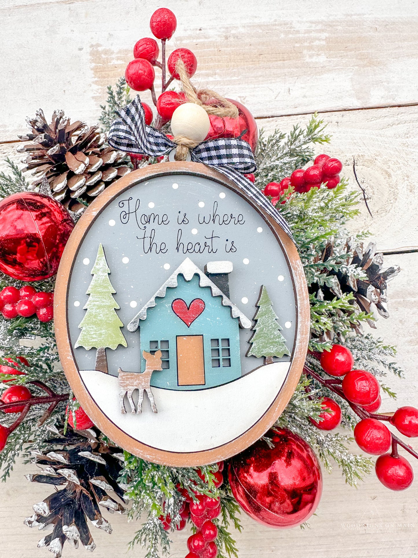 Home is where the heart is ornament