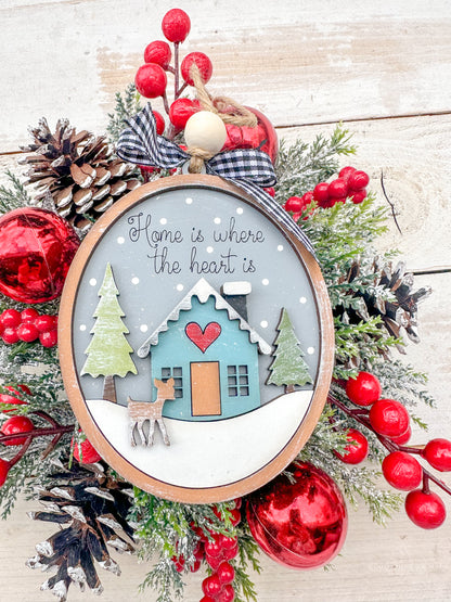 Home is where the heart is ornament