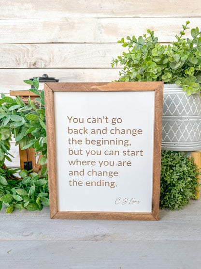 You can’t go back - C.S Lewis