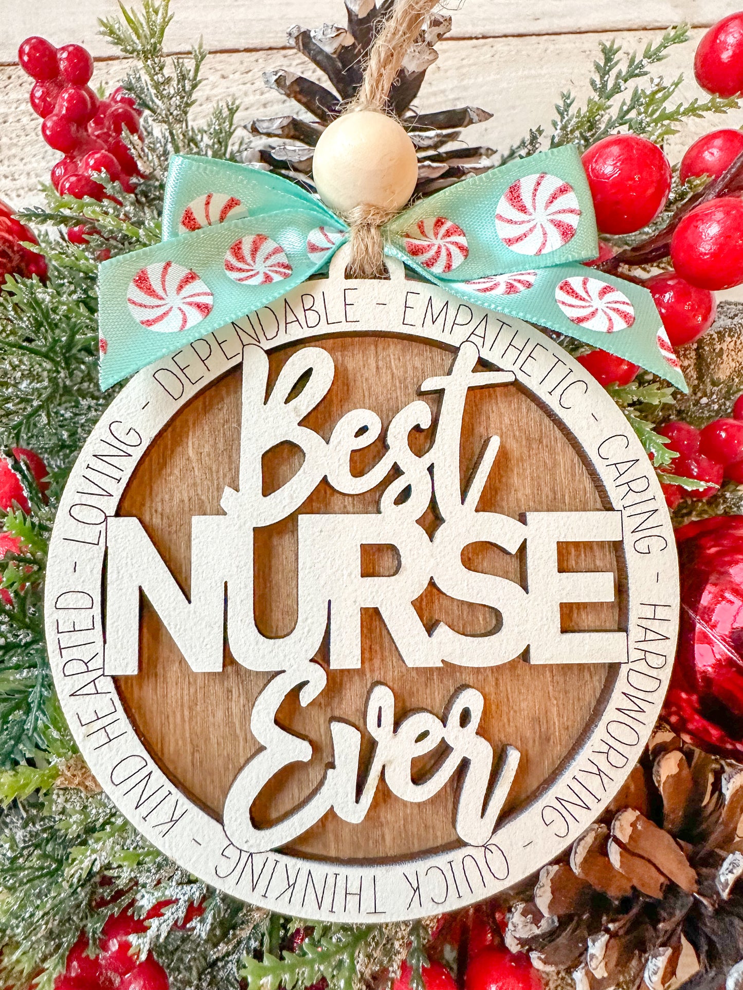 Best Nurse Ever Christmas Ornament