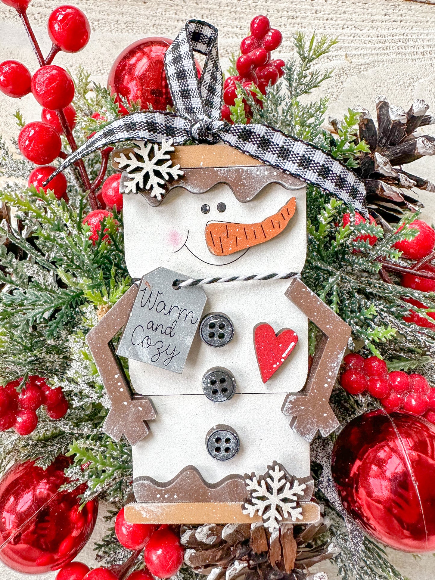 S’more snowman Christmas ornament
