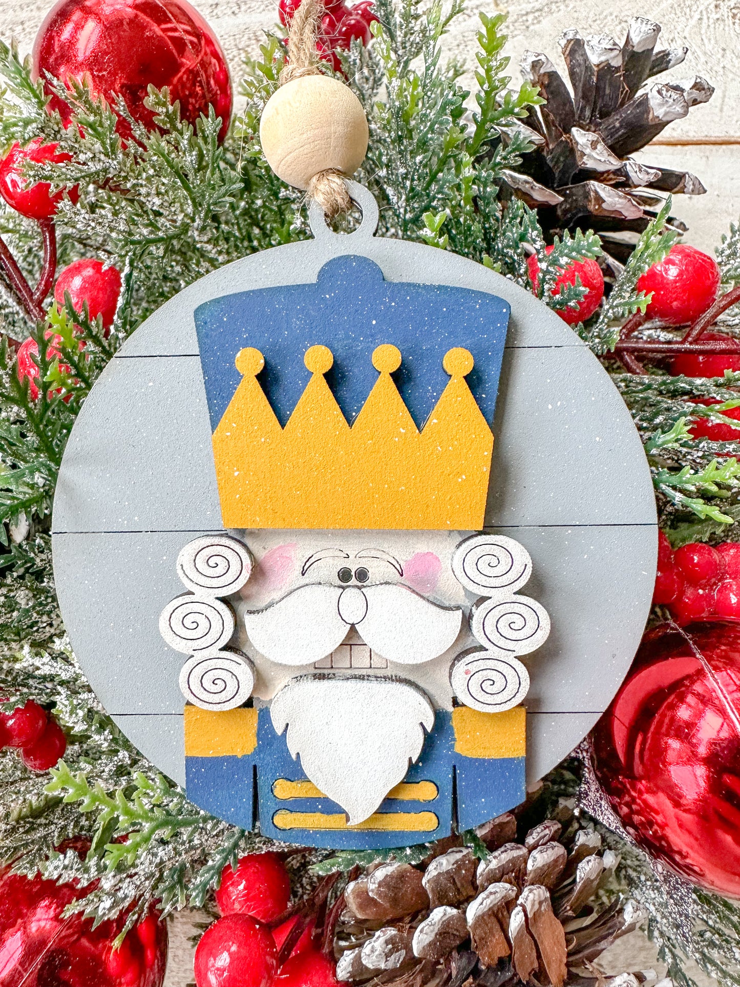 Nutcracker Christmas Ornament – Festive Wooden Holiday Decor