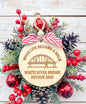 When life became a walk, White River Bridge detour 2025 wooden ornament
