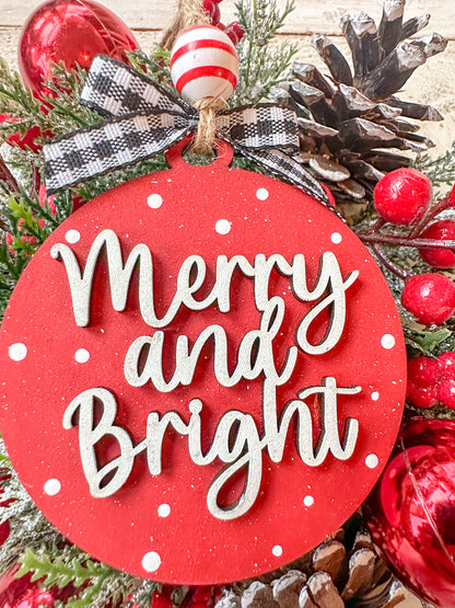 Merry and Bright Ornament