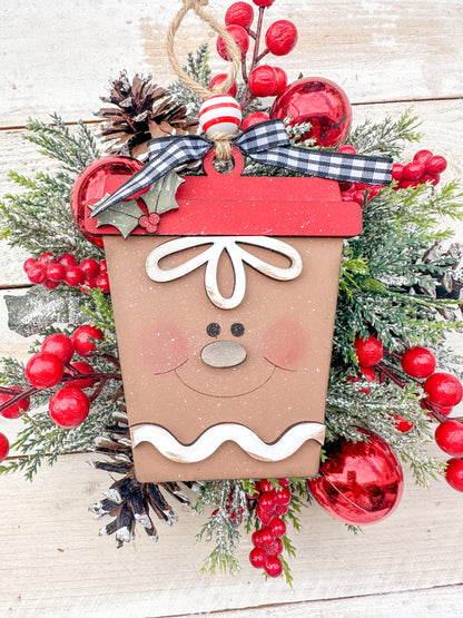 gingerbread latte cup ornament