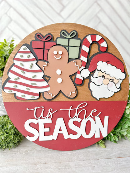 It’s the season wood door round