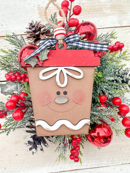 gingerbread latte cup ornament