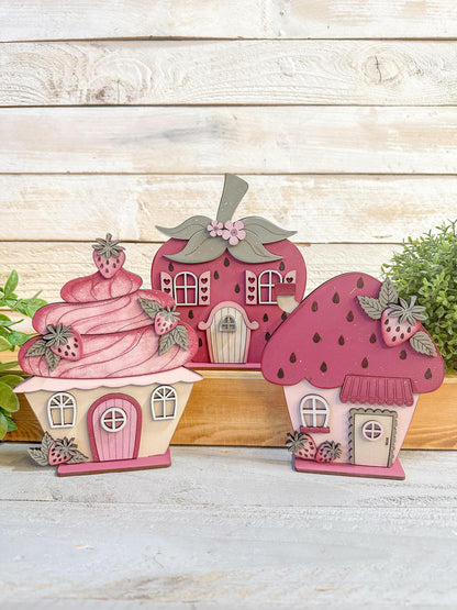 Strawberry standing houses