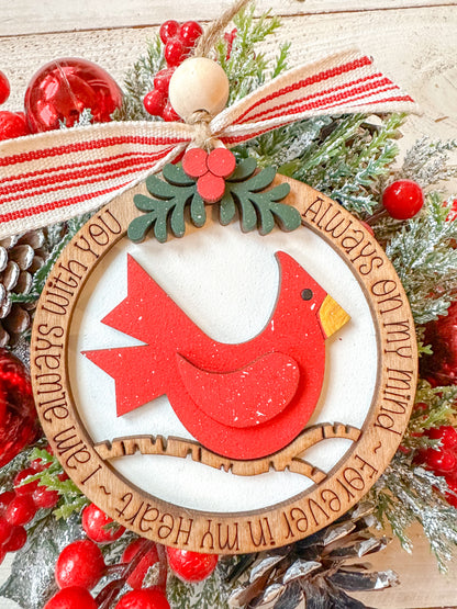 Always With You Cardinal Memorial Ornament