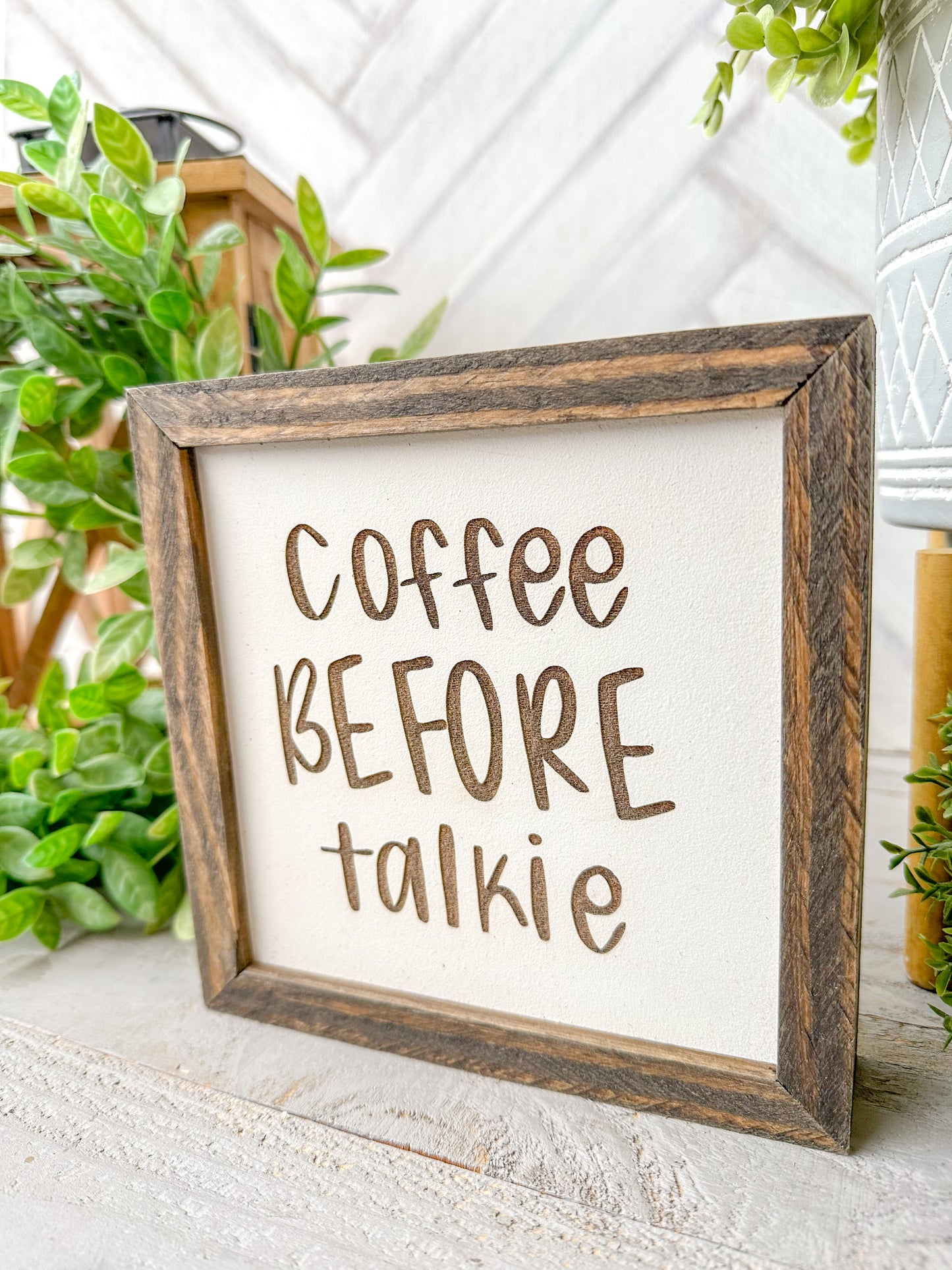 Coffee before talkie