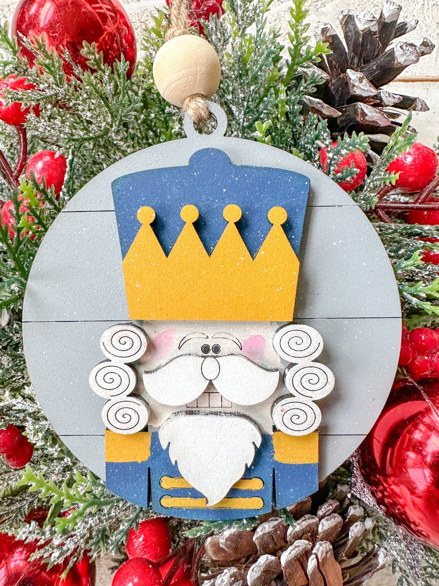 Nutcracker Christmas Ornament – Festive Wooden Holiday Decor