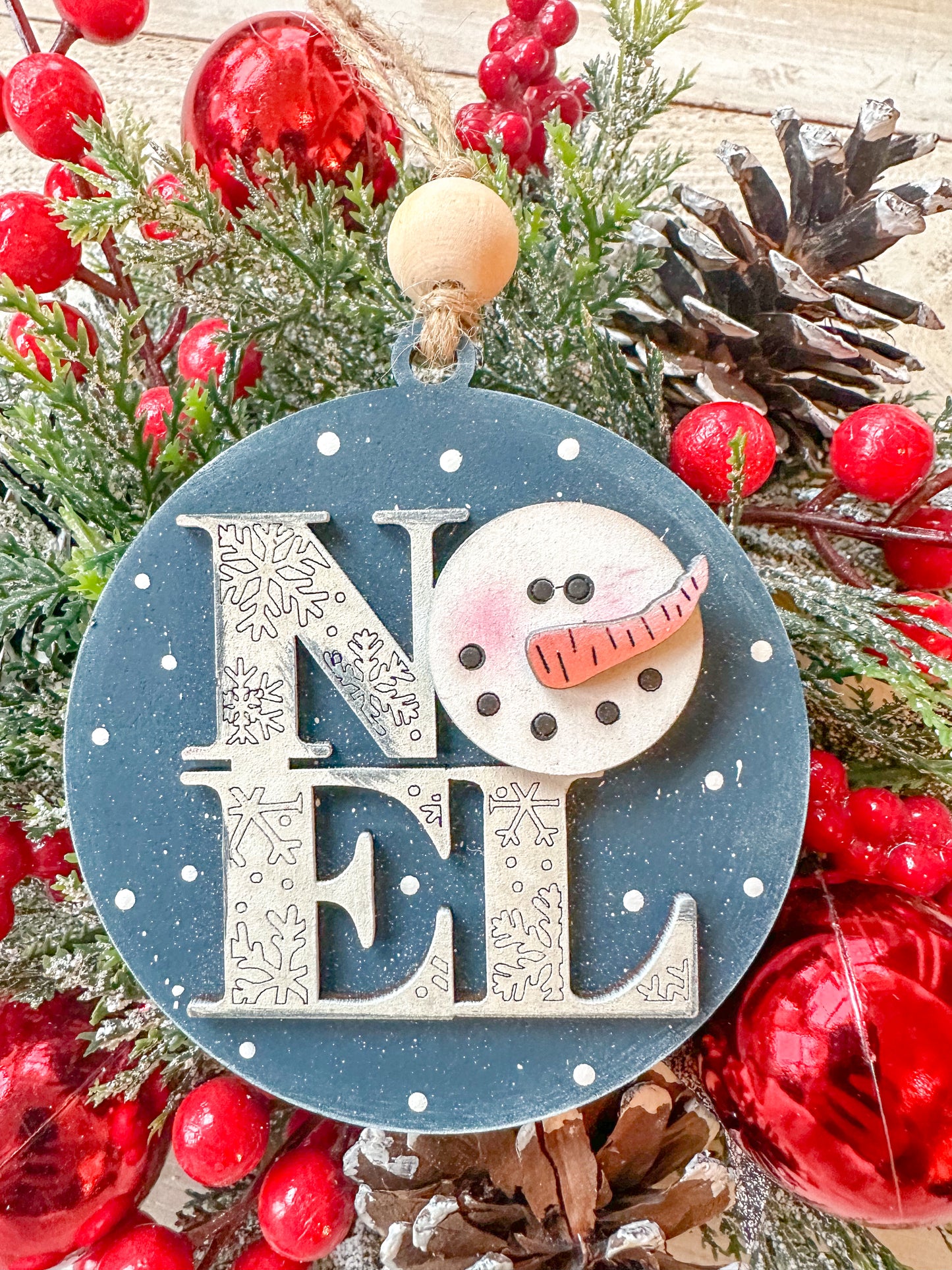 Noel / Snowman Snowman Ornament