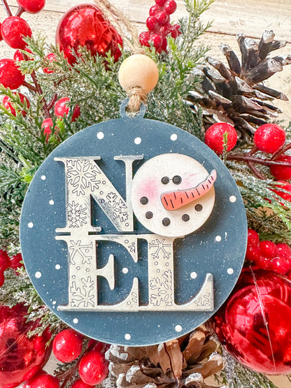 Noel / Snowman Snowman Ornament