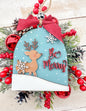 Be merry reindeer ARCH ornament