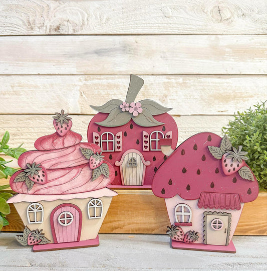 Strawberry standing houses