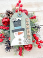 snowman frosty giftcard tag ornament