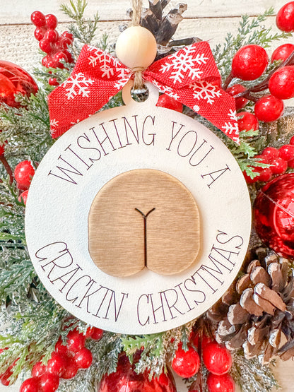 Wishing you a cracking Christmas Funny Christmas Ornament
