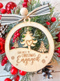 Our First Christmas Engaged Ornament