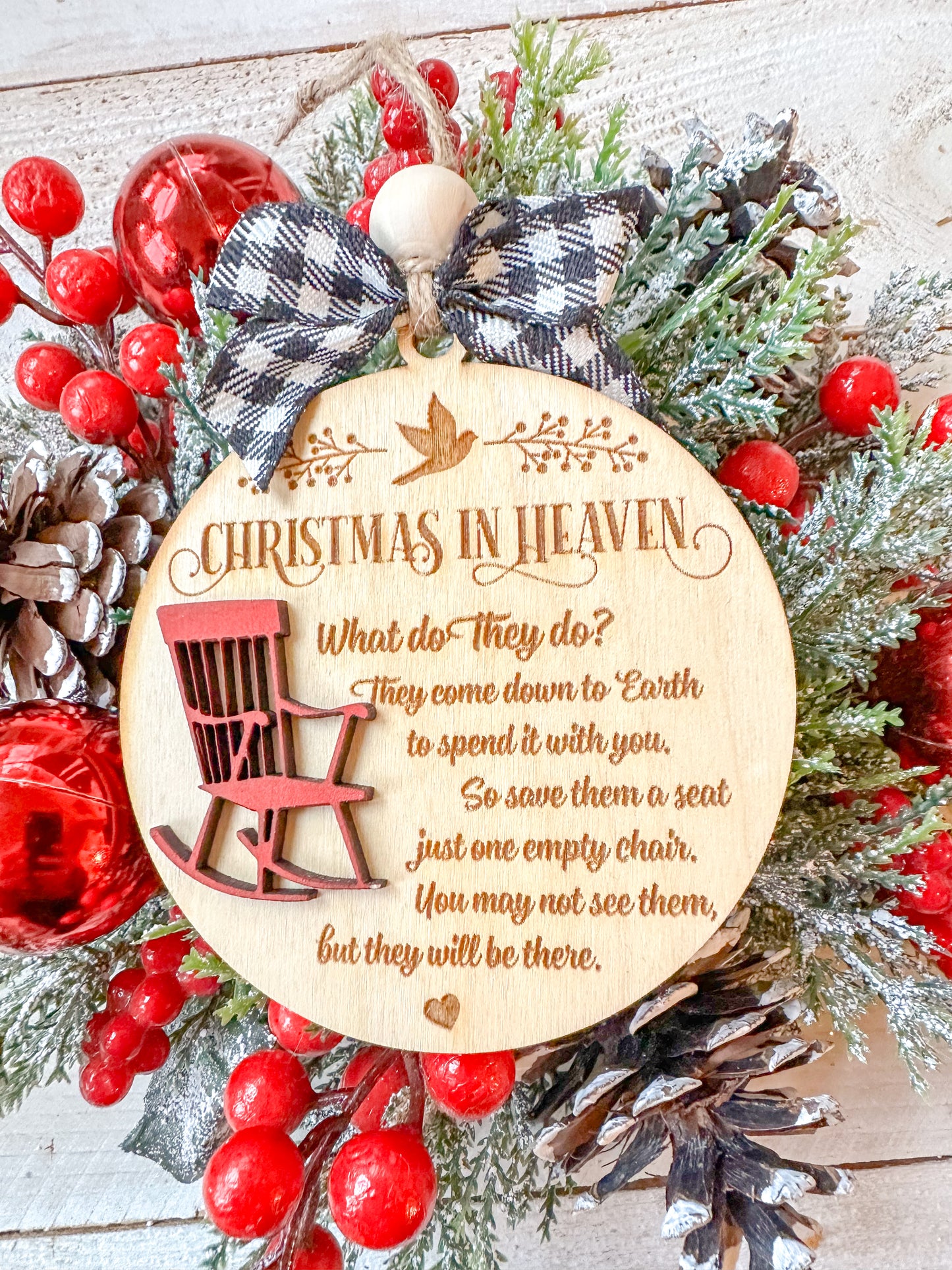 Christmas in Heaven Memorial Ornament