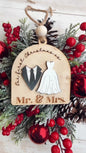 Our First Christmas as Mr. & Mrs. Ornament | Personalized Wedding Christmas Ornament