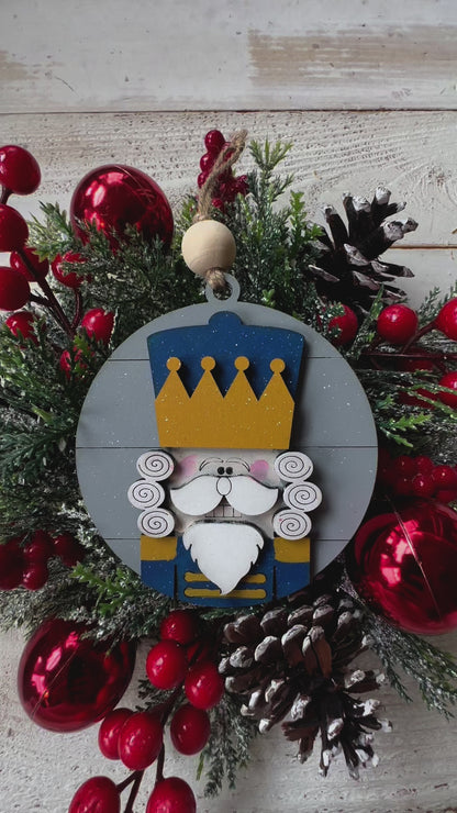 Nutcracker Christmas Ornament – Festive Wooden Holiday Decor